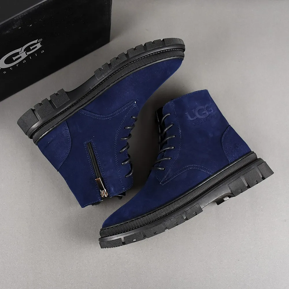 PP520👟👟👟【ugg】The upper is made of waterproof nubuck, real wool lining, and non-slip rubber sole. Warm and comfortable, a must-have in winter! Men's size 38-44 (custom-made size 45 is non-refundable).